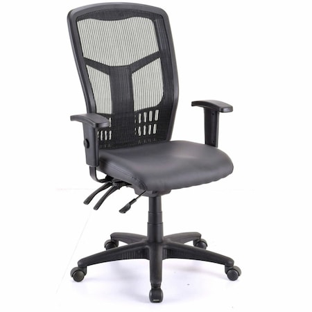 Lorell Executive Antimicrobial High-Back Chair, Black LLR86240